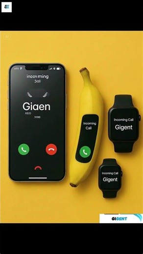 IPhone X , Banana Phone , Apple Watch Incoming call #ringtone #ai #banana #apple #iphone