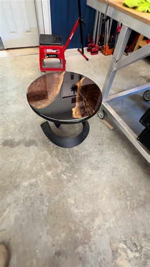 Black walnut end table up for grabs #woodworker #woodworking #homedecor #viraltiktok #fyp