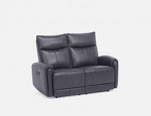 CALVERO causeuse inclinable électrique 100% cuir avec port usb contemporaine | Structube