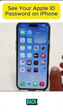 How to See Your Apple ID Password on iPhone#AppleID #iPhone #Apple