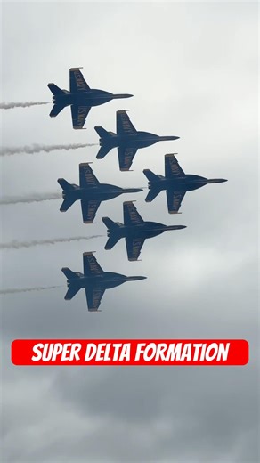 Epic Blue Angels in Super Delta Formation #shorts #aviation #airplane