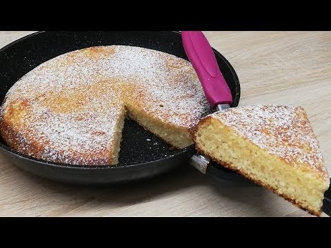 EASY SOFT PAN-BAKED YOGURT CAKE (QUICK COOKING) ✔