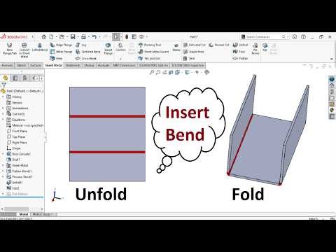 Solidworks Sheet Metal Tutorial: How to use inert bend?