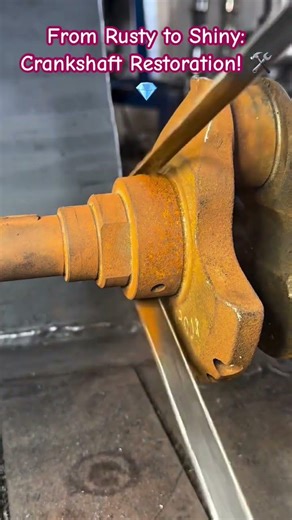 Crankshaft restoration #Crankshaft #Restoration #EngineRebuild #MetalWorking