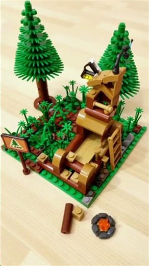 Building a Tiny LEGO Forest Camp! 🌲🔥 #shorts