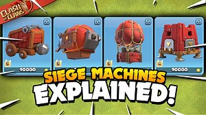 How to use Siege Machines in Clash of Clans. The Wall Wrecker, Battle Blimp, Stone Slammer and Siege Barracks are explained in this CoC Siege Machine Guide. I first discuss the basics including how to unlock siege machines, how to add troops into siege machines and how to get siege machines as a TH10 and TH11 player. I then provide advanced tips and tactics for each Siege Machine so that you know exactly how to attack with them and increase the chance of 3 Stars in Clash of Clans. Suggested Vide