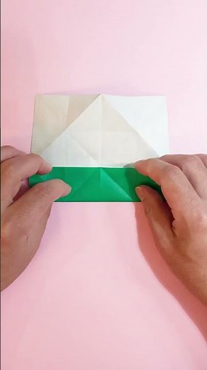 遊べる折り紙 1枚で作れるコマの簡単な作り方（タイプ2）～How to make an easy origami spinning top～#shorts
