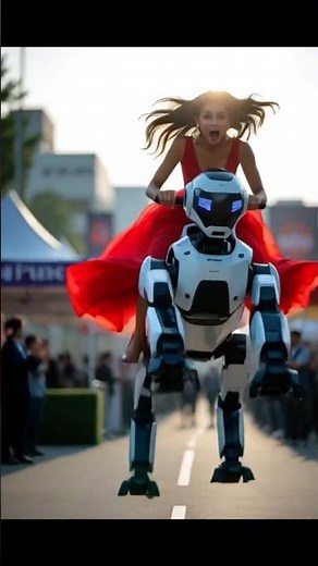 Robot Expo Demo! Woman Walks Quadruped USA RobotExpoPart1