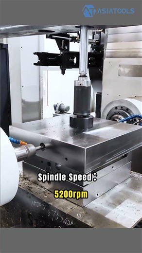 ⚙ ASIATOOLS Horizontal Machining Center WJ-2515 in action #cnc #asiatools #cncmachine #cncmilling