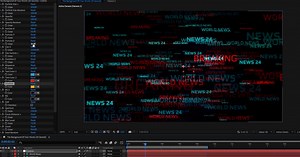 Words Background After Effects