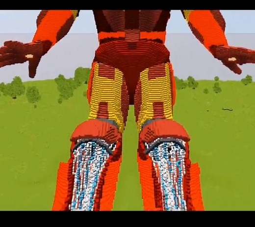 Minecraft Iron Man Mega Build
