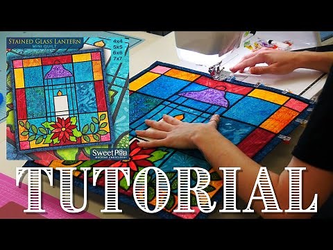 Stained Glass Lantern Mini Quilt Tutorial!