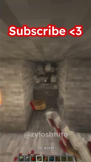 How to Make a Wall Secret Door in Minecraft – Redstone | ZyloshTuto #minecraft #redstone #shorts