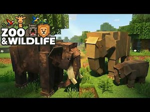 Building the Asian Elephant Enclosure! - Zoo & Wildlife Minecraft | EP14