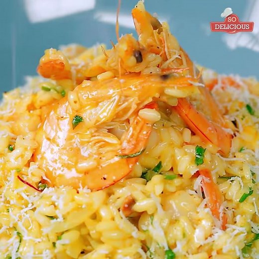 Saffron Shrimp Risotto