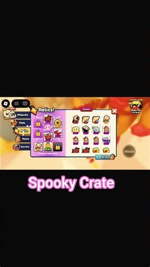 Inside of Spooky Crate Brainrot Evolution Roblox..