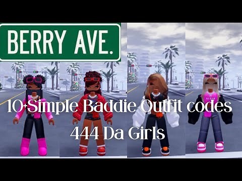 10+Berry Avenue Simple baddie outfit codes