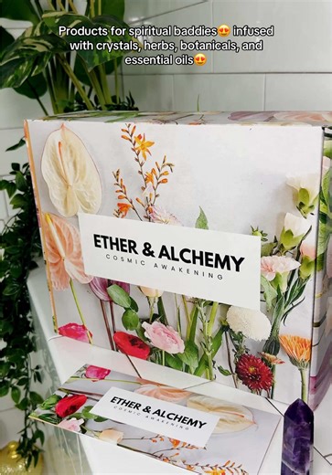 For the spiritual baddies who know their energy is sacred ✨ The Ether and Alchemy box is created for those stepping into their power — infused with crystals, sacred herbs, essential oils, and botanicals designed to elevate your frequency, protect your aura, and turn self-care into ritual. This isn’t just a box… it’s a whole energetic upgrade for the ones who are serious about their glow, their healing, and their evolution. If you’re ready to embody your highest self, you can get yours through th