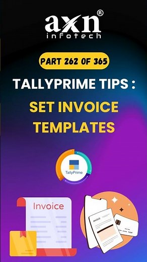 Set Invoice Template in TallyPrime 🧾 | Day 262 of 365 Days Tally Tips