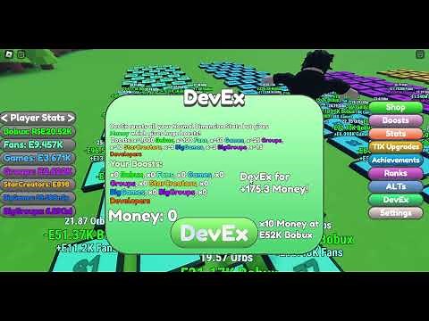 Roblox Bobux Button Simulator Quick Tutorials: Devex