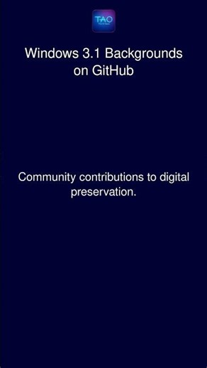 Windows 3.1 Backgrounds on GitHub
