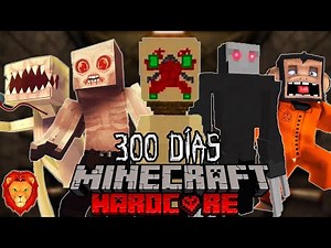 I SURVIVED 300 DAYS IN AN SCP LAB IN HARDCORE MINE and this is what happened...