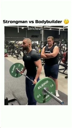 💪 strongman vs bodybuilder ⚔️ #PowerFormFit #fitness #workout #strongman