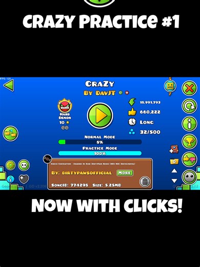 Enhanced Geometry Dash Practice with Mic