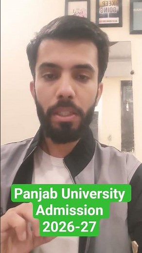 importat 🚨 panjab University Chandigarh admission 2026-27 open now