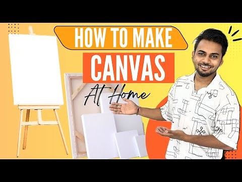 How To Make Canvas AT Home Easy | Canvas painting Board at home | Big Size Canvas