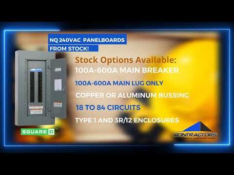 NQ 240Vac Square D Panelboards - Contractors Electrical Distributors