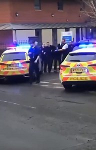 Another "new normal" day in "Modern England" as an Afghan is dragged out of Newton Community Hospital in Newton-le-Willows this afternoon. He attacked 5 people with a crowbar after demanding treatment. Get them out! | East Anglian Patriots