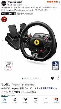 Thrustmaster T98 Ferrari 296 GTB PS4 | PS5 & PC, New Entry Lvl Wheel Launched in India!
