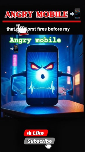 Angry Mobile Be Like 😡📱 | When Phone Hangs at Worst Time #animation #angry #evilgedgets #angrymobile