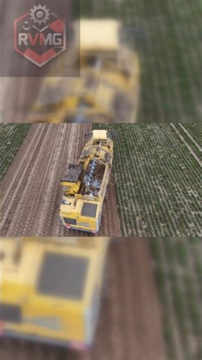 ROPA Sugar Beet Harvester | Aerial View 🚜🌱 #shorts #viralshorts