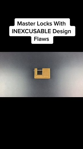 Master Locks With INEXCUSABLE Design Flaws #part1 #opened #masteock #lock #flaw #fyp #viral #safecracking #safecrackMechanical #locks #lockpicking #pickingalock #lockpicker #lockpick #reels #reelsfb #fbreels #deadbolt #fbreelsviral #foryou #foryoupage | Lock Picking Lawyer