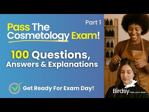 ✅ Pass Your Cosmetology License Exam: Comprehensive Review (All Topics!)