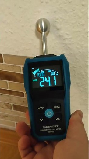 Feuchtigkeitsmessgerät，DURFICST Feuchtigkeitsmesser mit Farb-LCD und Akustischem Alarm