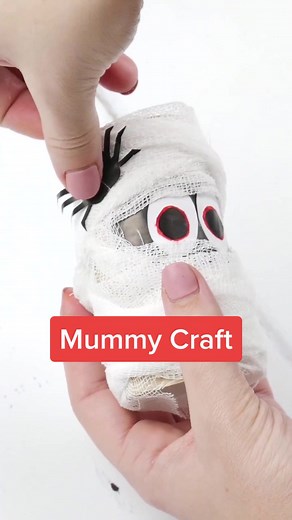 DIY Cardboard Tube Mummy Craft for Kids