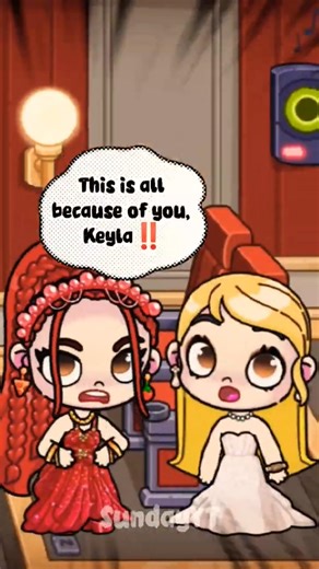 GLADY BECAME 4NGRY AT KEYLA "A OR B" ⁉️#shorts #avatarworld #tocaboca #pazu #fyp #love