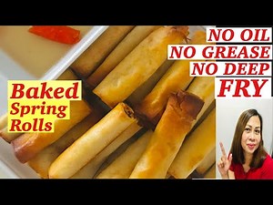 How To Make Filipino Lumpiang Shanghai (Baked Not Fried)
