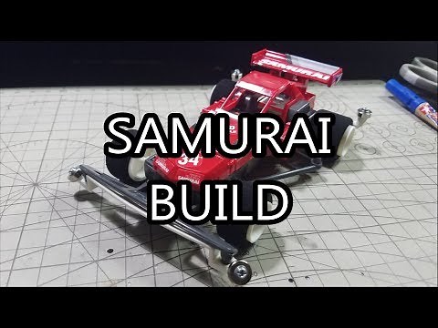 【ミニ四駆】Tamiya Mini 4WD Build: Tokyo Marui Samurai 4WD