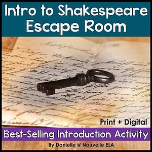 Introduce Shakespeare Escape Room - Optional Research   Quiz - (paper   digital)
