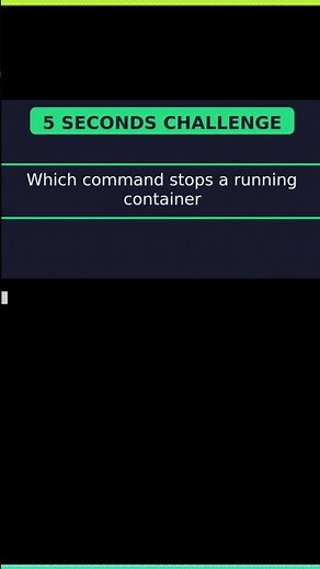 📦 Docker command to stop container