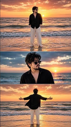 Beach Photoshoot Gemini Prompt | Ocean Sunset Photo Editing Prompt