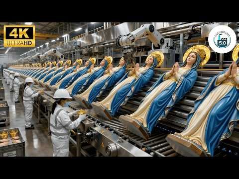 Inside the Epic Marble Virgin Mary Statue Factory You Won't Believe (Full Process)