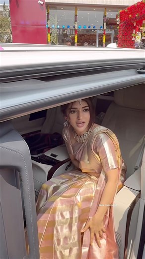 sreeleela at Karmanghat Mangalya shopping mall inauguration #sreeleela #shorts #viral