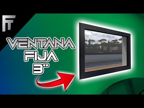 Cómo hacer un Fijo de BOLSA y ESCALONADO de 3” ventana FIJA de aluminio
