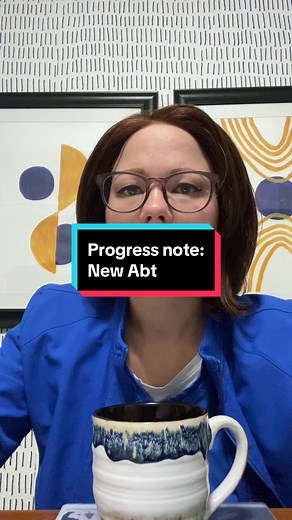 Here is an example of a progress note you can write when your patient has started on a new antibiotic. If you want more examples of progress notes, download my progress note e-book. Link is in our bio. #rn #Lpn #newnurse #longtermcare #nursedocumentation #documentation #newnursehelp #antibiotics