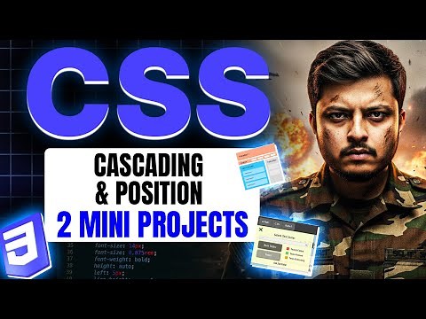 Cascade & Positioning in CSS | Static | Relative | Absolute | Fixed | Sticky | CSS Full Course #03